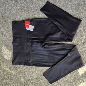 Spanx faux leather leggings 2x